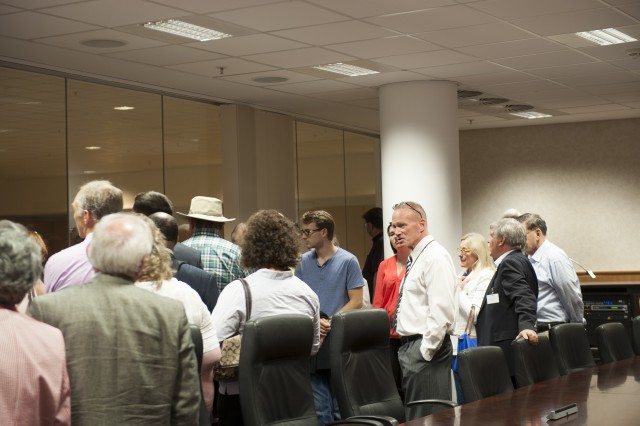 Local civic leaders visit Army Europe, tour facilities