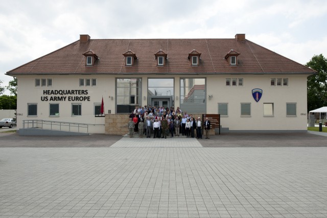 Local civic leaders visit Army Europe, tour facilities