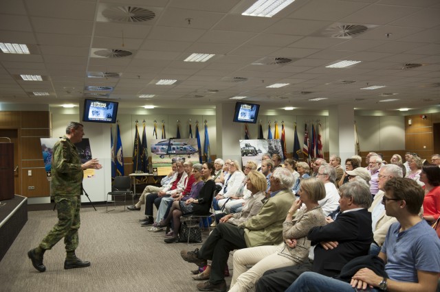 Local civic leaders visit Army Europe, tour facilities