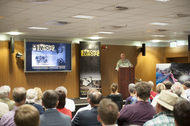 Local civic leaders visit Army Europe, tour facilities