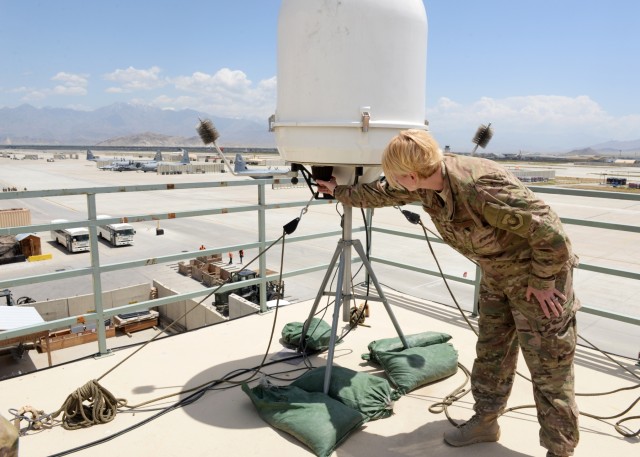 Bagram manages weather radar system for wide part of Afghanistan