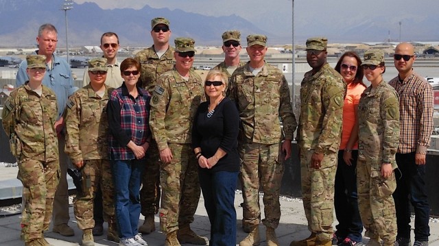 C-JTSCC staff members at Bagram Air Field