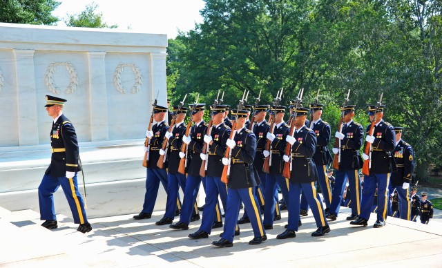 Old Guard Marching into Position at TOU