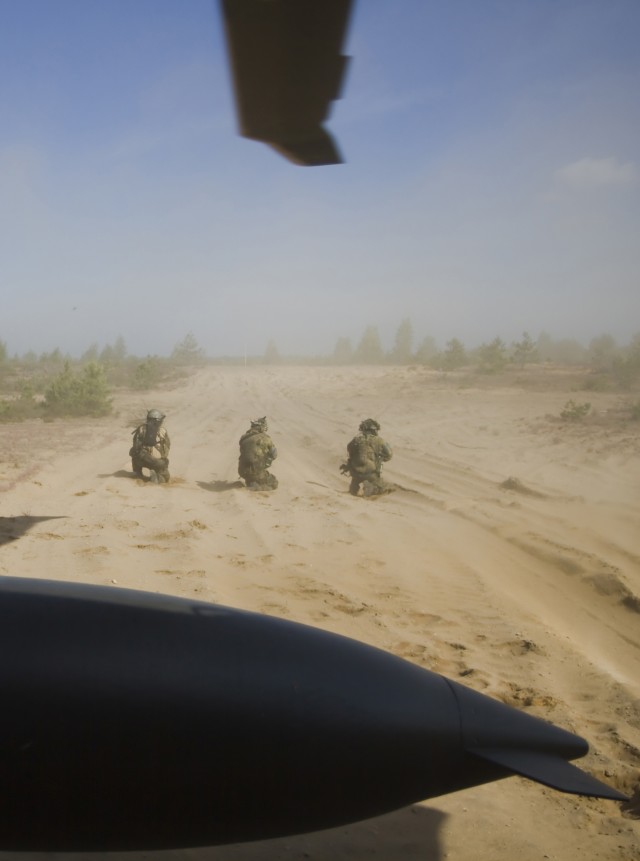 Taking back the skies: Black Hawks fly training mission in Lithuania