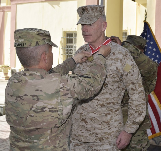 U.S. Army Corps of Engineers award U.S. Marine Corps Maj. Gen. with the Bronze Order of the de Fleury Medal