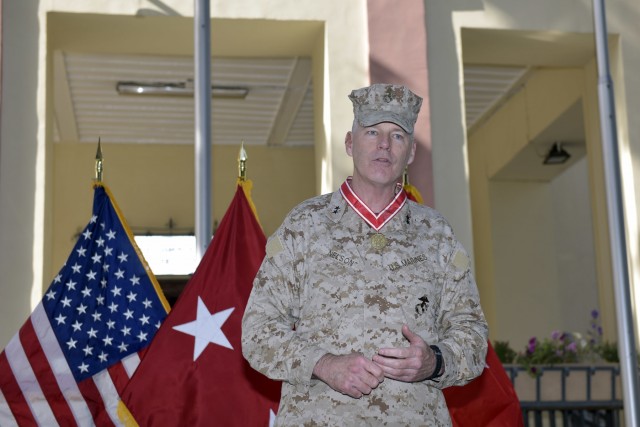 U.S. Army Corps of Engineers award U.S. Marine Corps Maj. Gen. with the Bronze Order of the de Fleury Medal