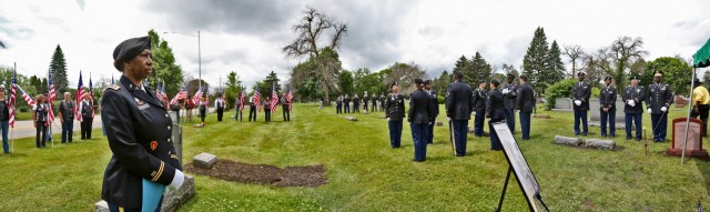 Army Reserve soldiers provide military funeral honors for WWII hero