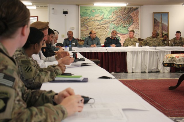 Police shura at Bagram Air Field