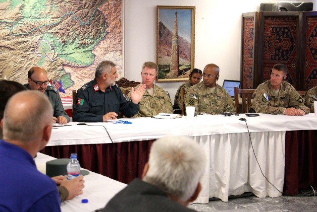 Police shura at Bagram Air Field