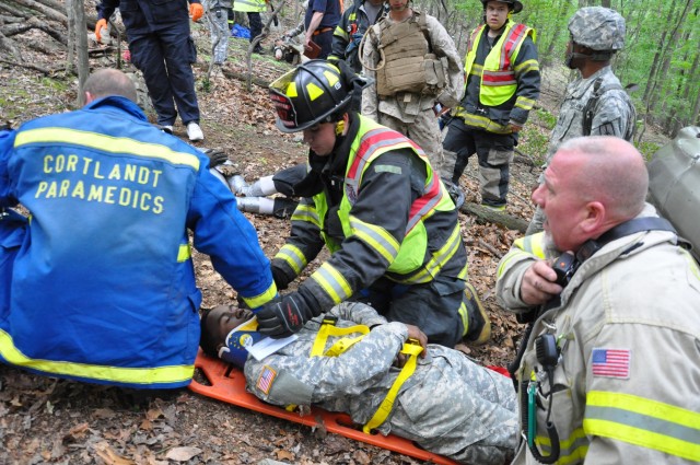 National Guard Soldiers and civilian responders test emergency skills