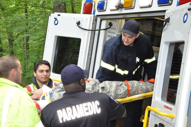 National Guard Soldiers and civilian responders test emergency skills
