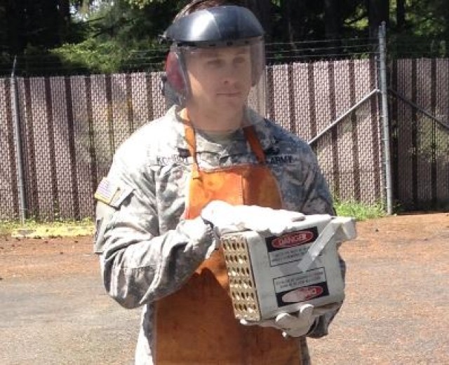 Army EOD techs cover McChord Field mission