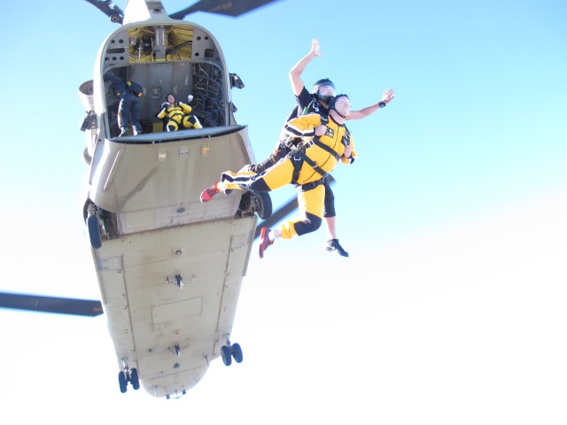 25th CAB and Golden Knights Jump with Local Oahu Community