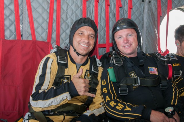 25th CAB and Golden Knights Jump with Local Oahu Community 