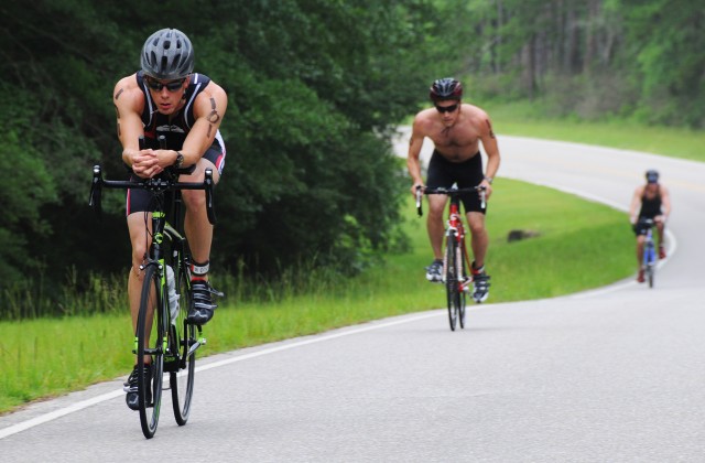 Army Strong: Athletes brave heat to compete in triathlon