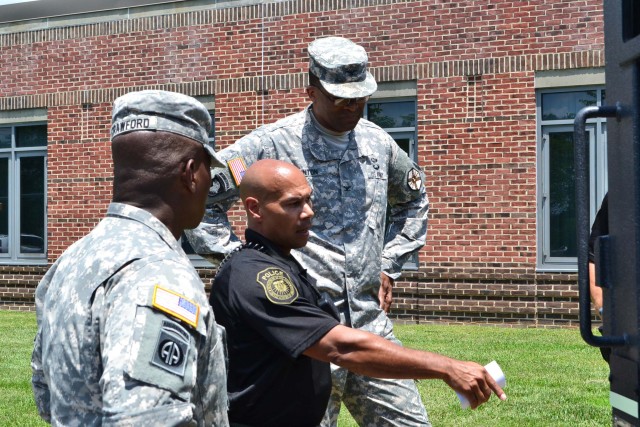APG Senior Commander meets Directorate of Emergency Services personnel