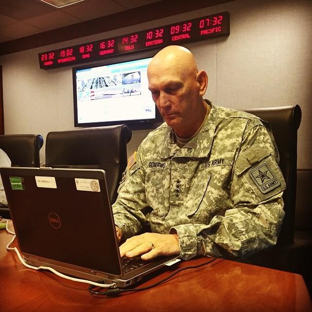 Odierno talks retirement, ISIS at Facebook town hall