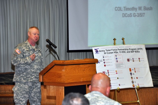 First Army briefing