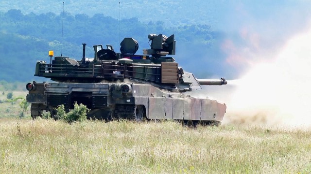 M1A2 Abrams Tank Live Fire Bulgaria