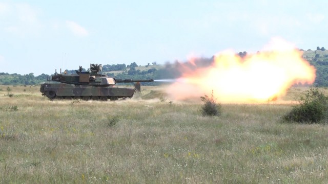 M1A2 Abrams Tank Live Fire Bulgaria