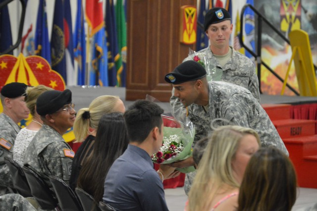 Brigade's Best Warrior says thanks to outgoing spouse