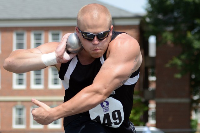 Army athletes strike gold, silver, bronze in DOD Warrior Games field events