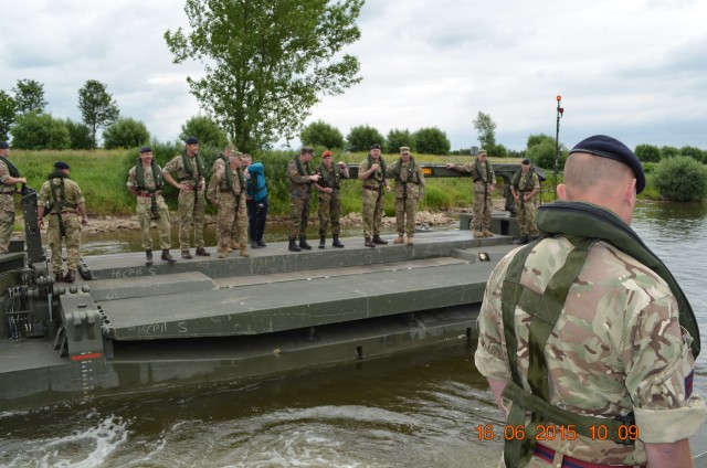 British, German Army engineers work together to demonstrate allied bridging capabilities