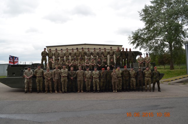 British, German Army engineers work together to demonstrate allied bridging capabilities