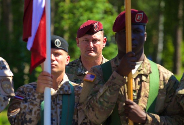 Italy-based U.S. airborne battalion conducts change of command in Latvia