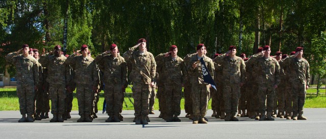 Italy-based U.S. airborne battalion conducts change of command in Latvia