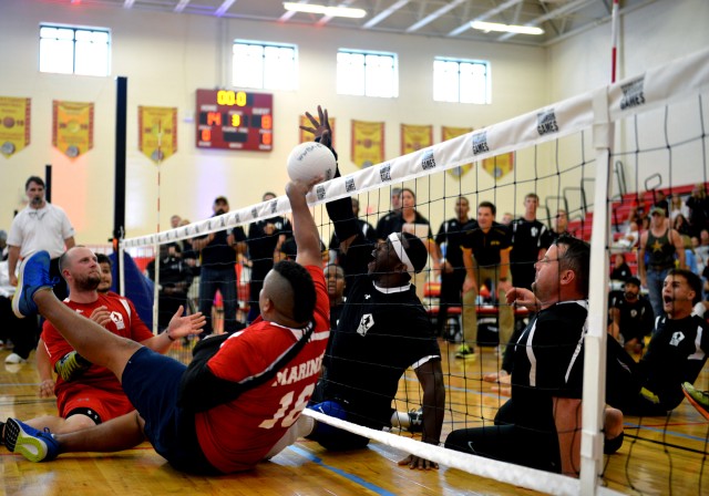 Army strikes sitting volleyball gold at 2015 DOD Warrior Games