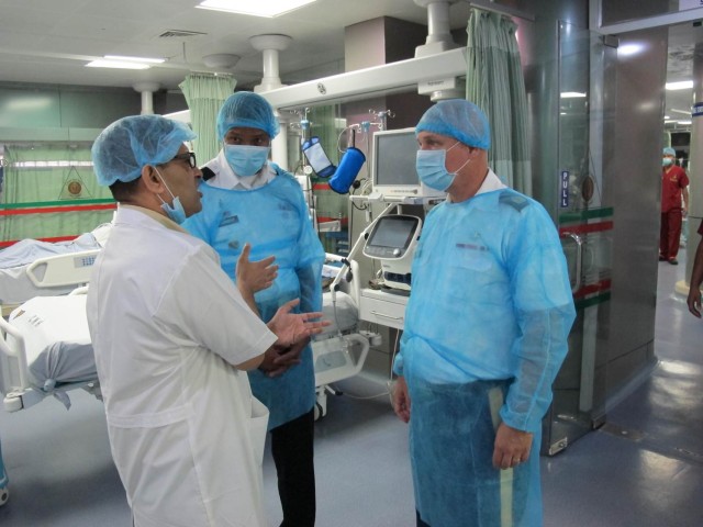 PRMC Command Team tours Bangladesh military medical facility