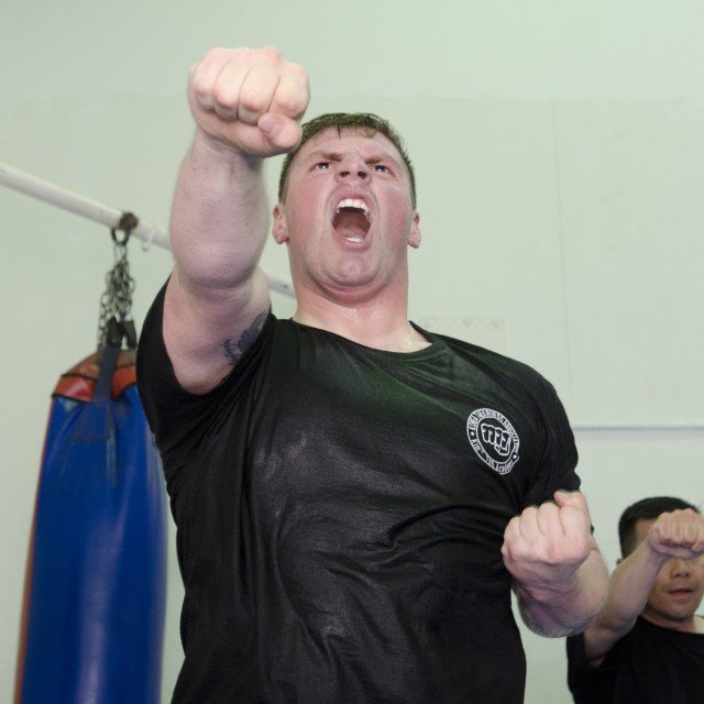 2ABCT Soldiers hit the mats for serious TaeKwonDo action