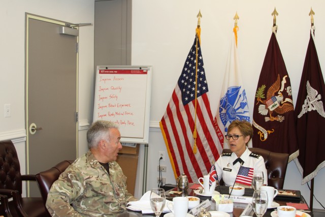 The Army Surgeon General/Commanding General, U.S. Army Medical Command meets with U.K. Military Medical Department