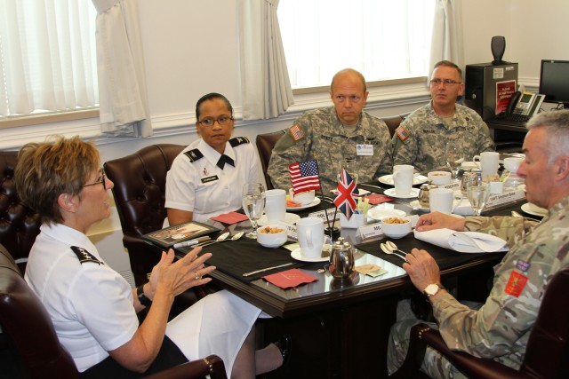 The Army Surgeon General/Commanding General U.S. Army Medical Command meets with UK Military Medical Department