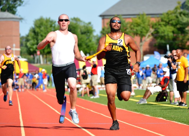 Spc. Anthony Atemon wins 100 meters