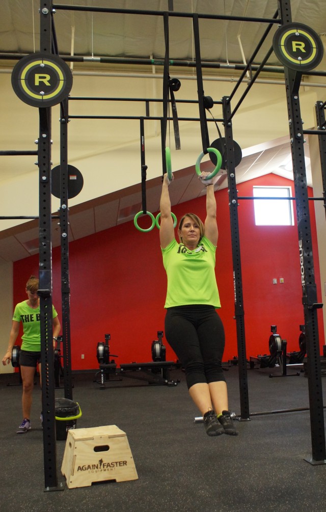 Gymnastics exercise demonstration at The Box