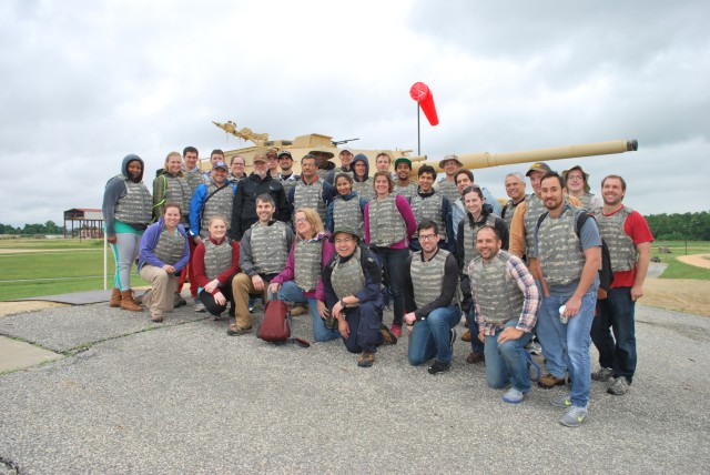 Wearing body armored vests during ARL's greening course strengthens experience