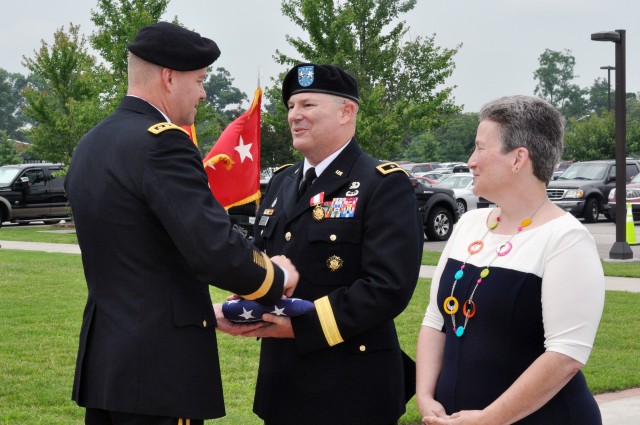 Center for Initial Military Training outgoing commanding general retires