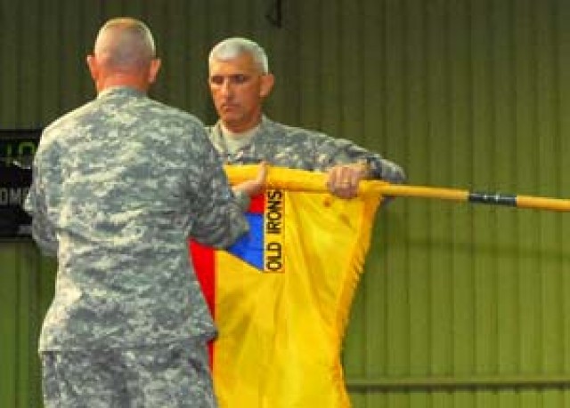 1st Armored Division task force passes its mission in Iraq to Soldiers of