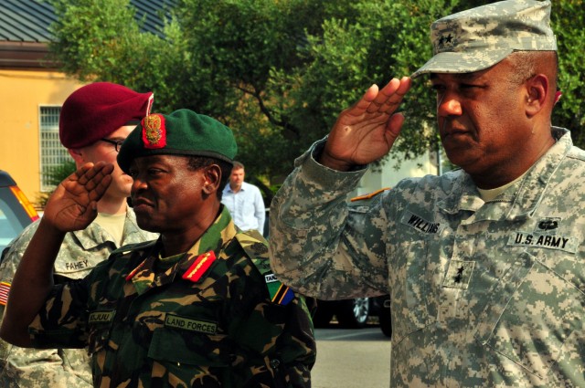 Tanzanian military leaders visit US Army Africa