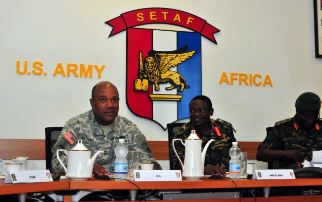 Tanzanian military leaders visit US Army Africa
