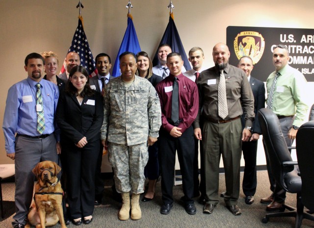 Gen. Via meets with Army civilian interns at Rock Island Arsenal