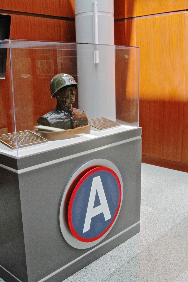 Bust of Gen. George S. Patton at U.S. Army Central 
