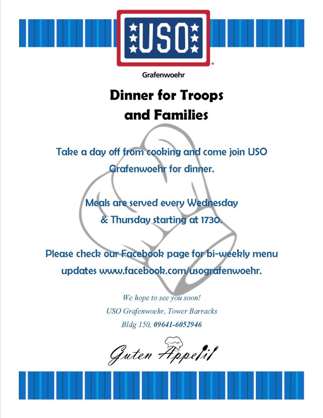 USO Dinner for Troops