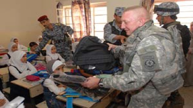 U.S. ARMY EUROPE STRYKER SOLDIERS JOIN WITH IRAQI POLICE, GOVERNMENT OFFICIALS FOR SCHOOLS UPGRADES