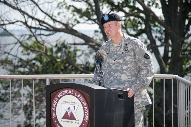 1st Area Medical Laboratory holds change of command