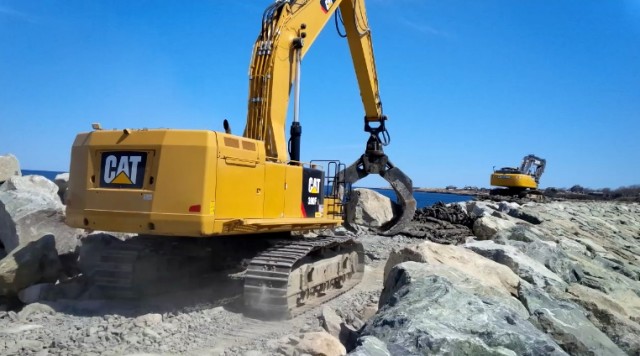 New England District, contractor complete work on Bearskin Neck Stone Jetty