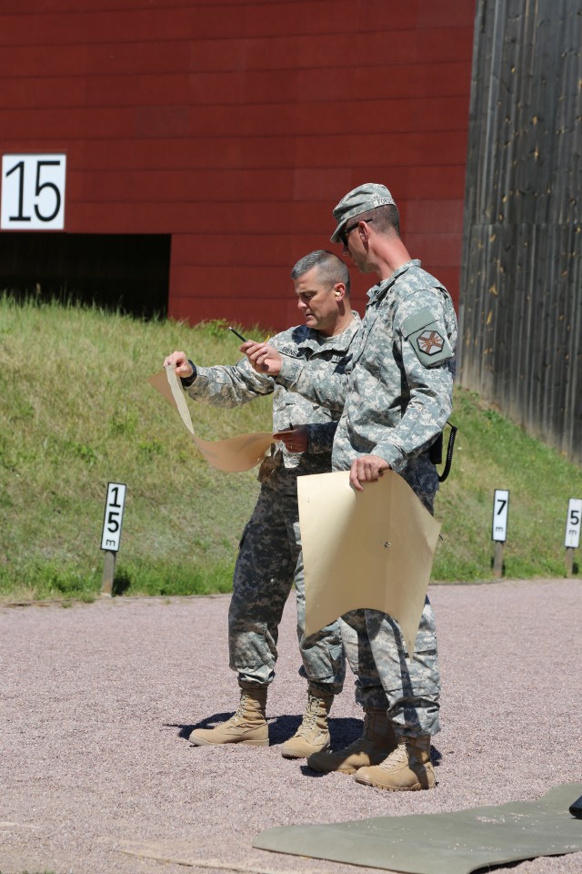 COL Benson inspects his target