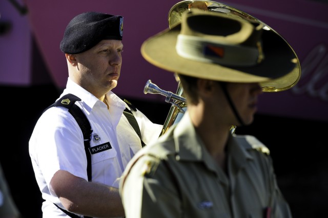 I Corps Band partners with Royal Australian Artillery Band